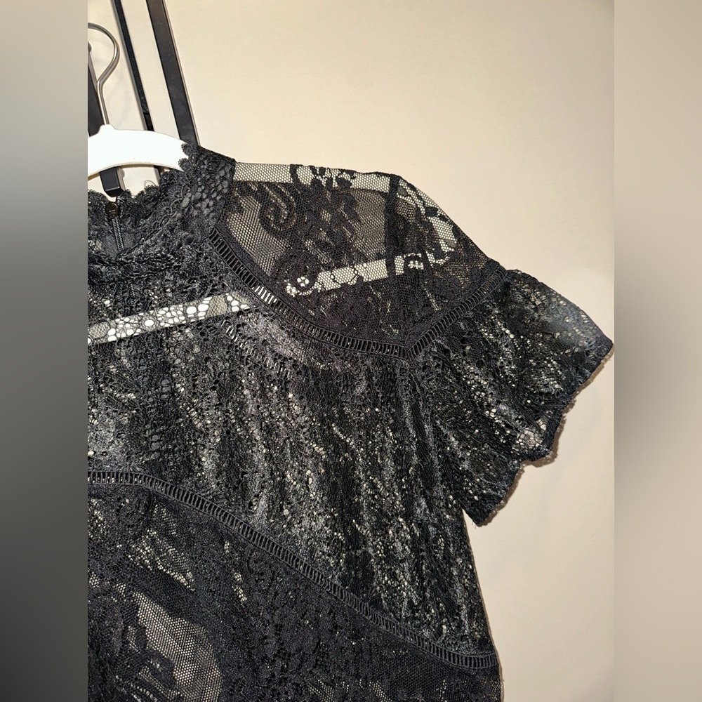 NWOT ASOS Black Lace Dress Size US 6 - Picture 2 of 4